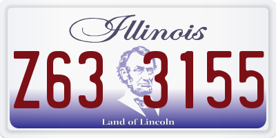 IL license plate Z633155