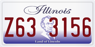 IL license plate Z633156