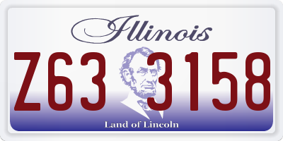 IL license plate Z633158