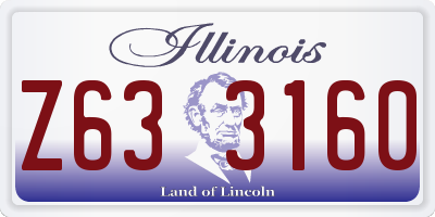 IL license plate Z633160