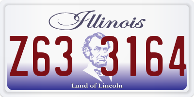 IL license plate Z633164