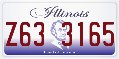 IL license plate Z633165