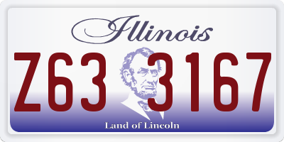 IL license plate Z633167