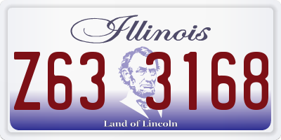 IL license plate Z633168