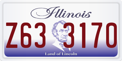 IL license plate Z633170