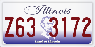 IL license plate Z633172