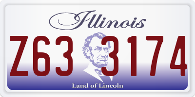 IL license plate Z633174