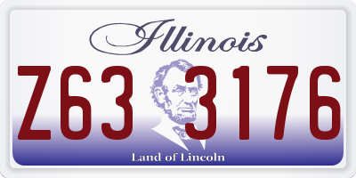 IL license plate Z633176