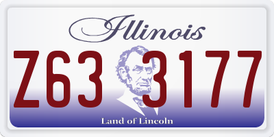 IL license plate Z633177