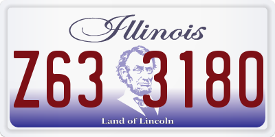 IL license plate Z633180