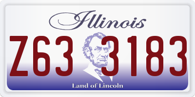 IL license plate Z633183