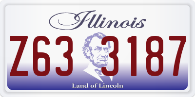 IL license plate Z633187
