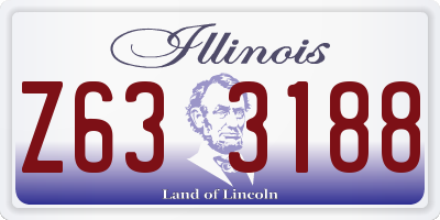 IL license plate Z633188