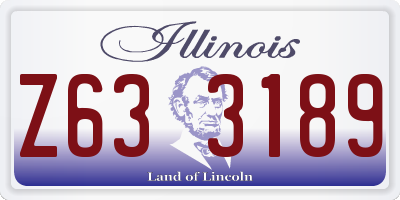 IL license plate Z633189