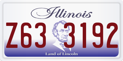 IL license plate Z633192