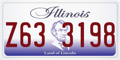 IL license plate Z633198