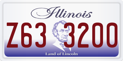 IL license plate Z633200