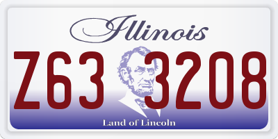 IL license plate Z633208