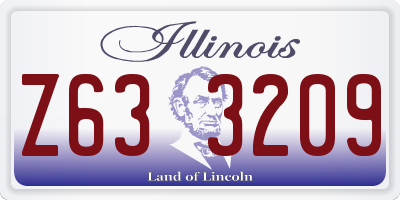 IL license plate Z633209