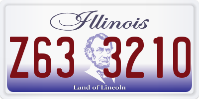 IL license plate Z633210