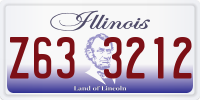 IL license plate Z633212