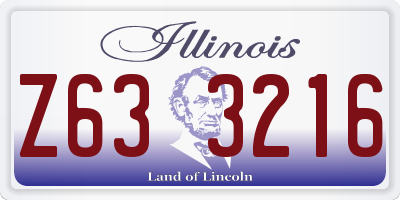 IL license plate Z633216