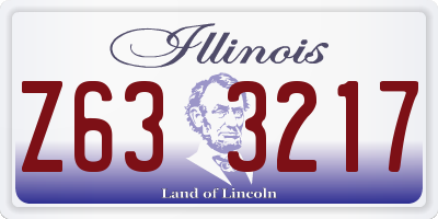 IL license plate Z633217