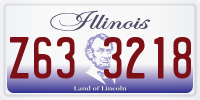 IL license plate Z633218