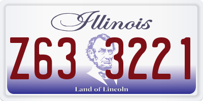 IL license plate Z633221