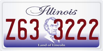 IL license plate Z633222