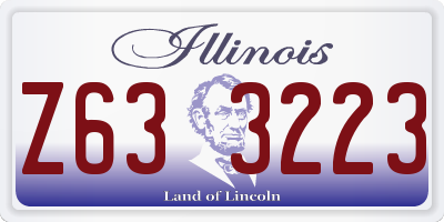 IL license plate Z633223