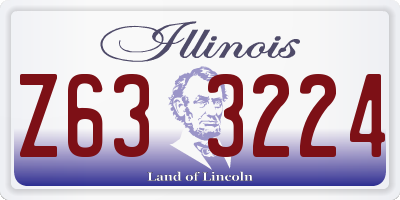 IL license plate Z633224