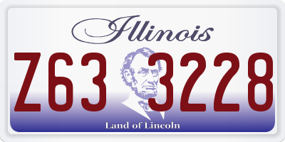 IL license plate Z633228