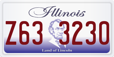 IL license plate Z633230