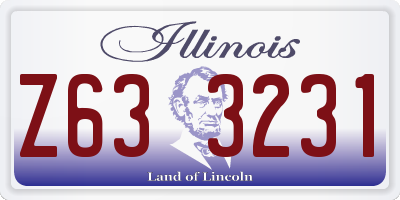 IL license plate Z633231