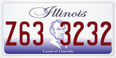 IL license plate Z633232