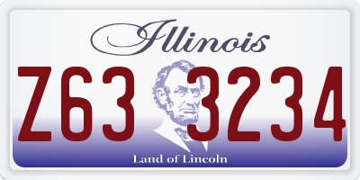 IL license plate Z633234