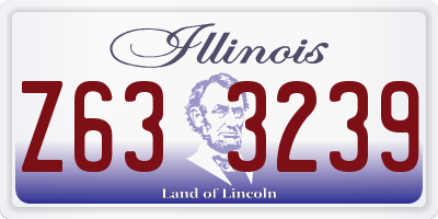IL license plate Z633239