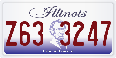 IL license plate Z633247