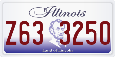 IL license plate Z633250