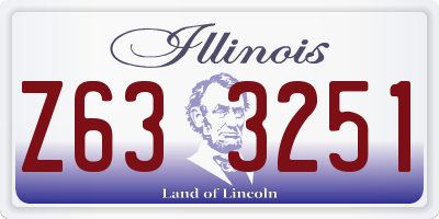 IL license plate Z633251