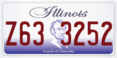 IL license plate Z633252