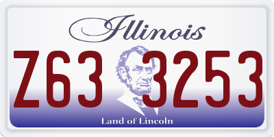 IL license plate Z633253
