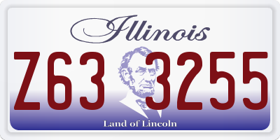 IL license plate Z633255