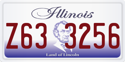 IL license plate Z633256