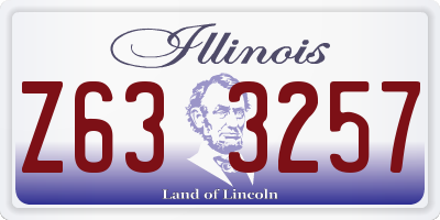 IL license plate Z633257