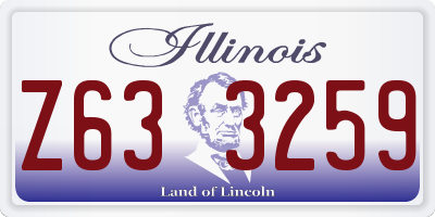 IL license plate Z633259