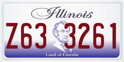 IL license plate Z633261