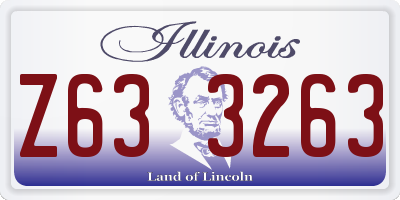 IL license plate Z633263
