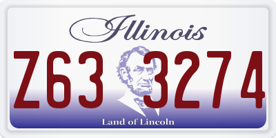 IL license plate Z633274
